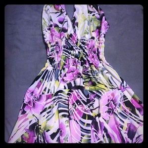 Stretchy Dress w/Halter top